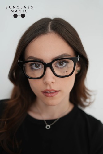 PRADA PR C11V - 16K1O1 - 53 Optikai keretek Fekete Pillangó