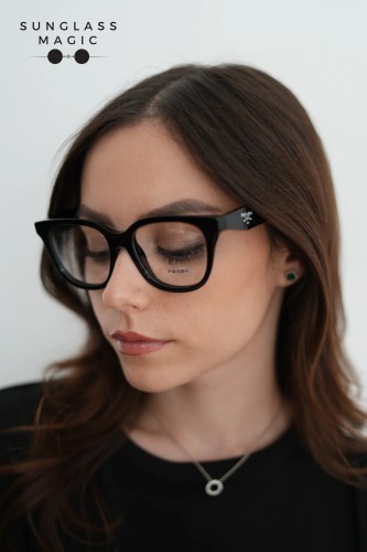 PRADA PR C11V - 16K1O1 - 53 Optikai keretek Fekete Pillangó
