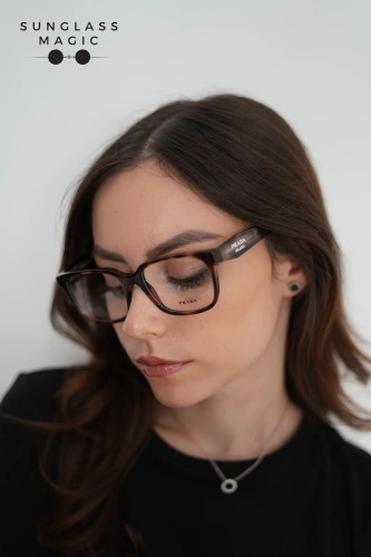 PRADA PR 17ZV ​ - ​23A1O1 - ​54 Optikai keretek Havanna Pillow (Lekerekített)