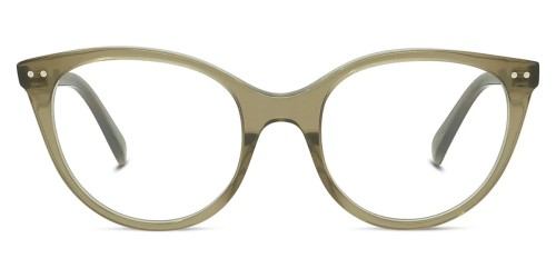 Celine CL50068I - 093 - 52 Optikai keretek Zöld,Átlátszó Pillow (Lekerekített)