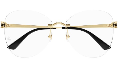Cartier CT0418O - 001 - 58 Optikai keretek Arany Pillow (Lekerekített)