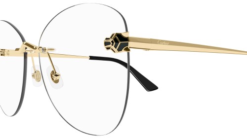 Cartier CT0418O - 001 - 58 Optikai keretek Arany Pillow (Lekerekített)