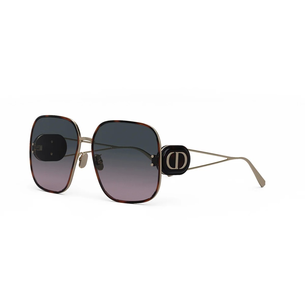 Dior DIORBOBBY S1U - B5AE A - 64 Napszemüvegek Havana, Fekete, Arany Szögletes