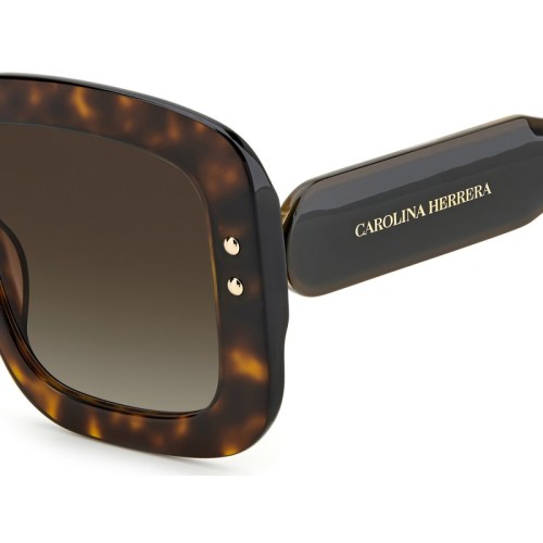 Carolina Herrera CH0010/S - 086HA - 52 Napszemüvegek Barna,Mintás Szögletes