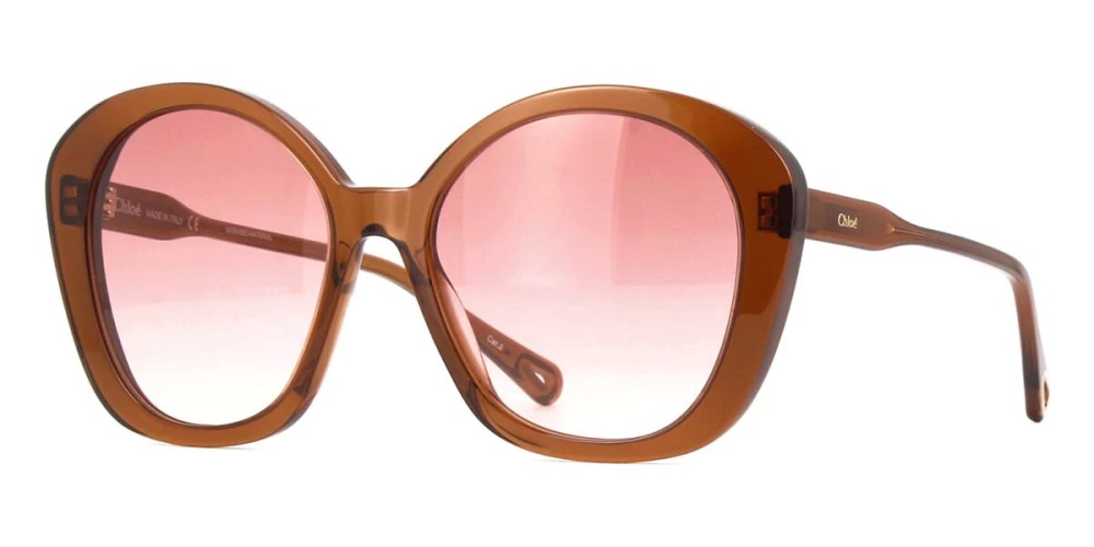 Chloé CH0081S - 002 - 55 Napszemüvegek Barna Kerek