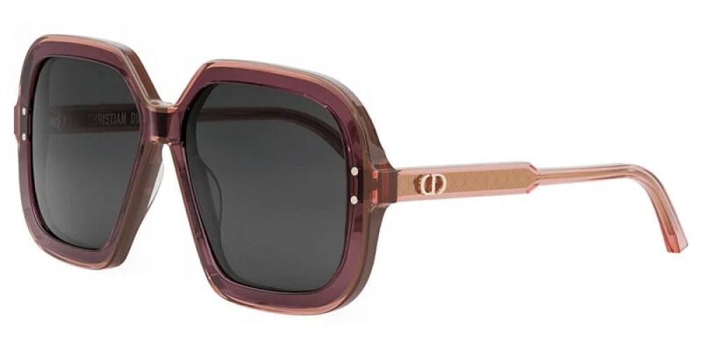 Dior DIORHIGHLIGHT S1I - 35A0 A - 57 Napszemüvegek Fényes burgundi-narancs Négyzetes