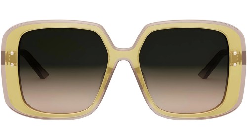 Dior DIORHIGHLIGHT S3F - 66F2 A - 56 Napszemüvegek Rózsaszín, Sárga Szögletes