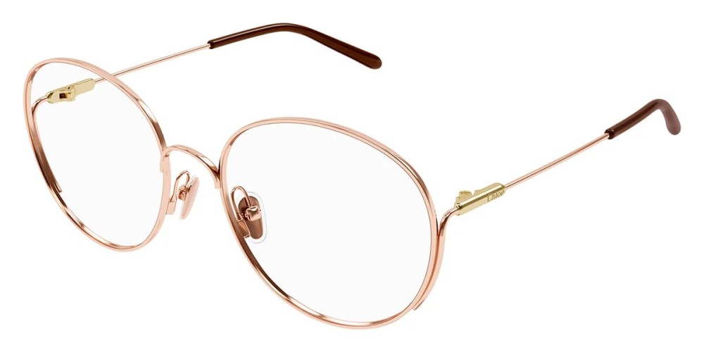 Chloé CH0209O - 002 - 53 Optikai keretek Rózsaarany,Barna Kerek