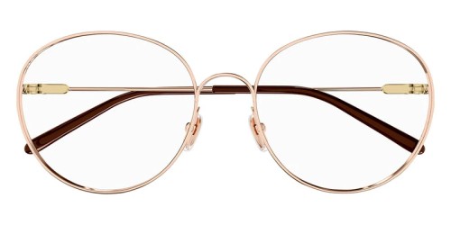 Chloé CH0209O - 002 - 53 Optikai keretek Rózsaarany,Barna Kerek