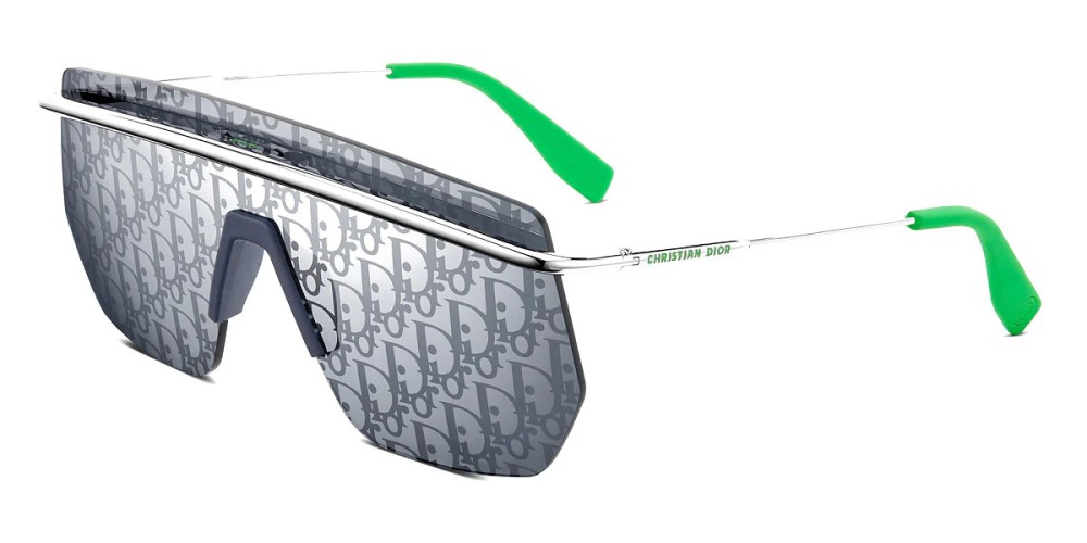 Dior DIORMOTION M1I - F0B8 - 145 Napszemüvegek Ezüst,Zöld Flat Top (Felül egyenes)