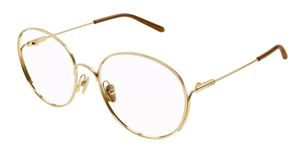 Chloé CH0209O - 005 - 57 Optikai keretek Arany,Barna Kerek