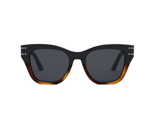 Dior DIORSIGNATURE B4I - 18A0 A - 52 Napszemüvegek Fekete-Havana Szögletes