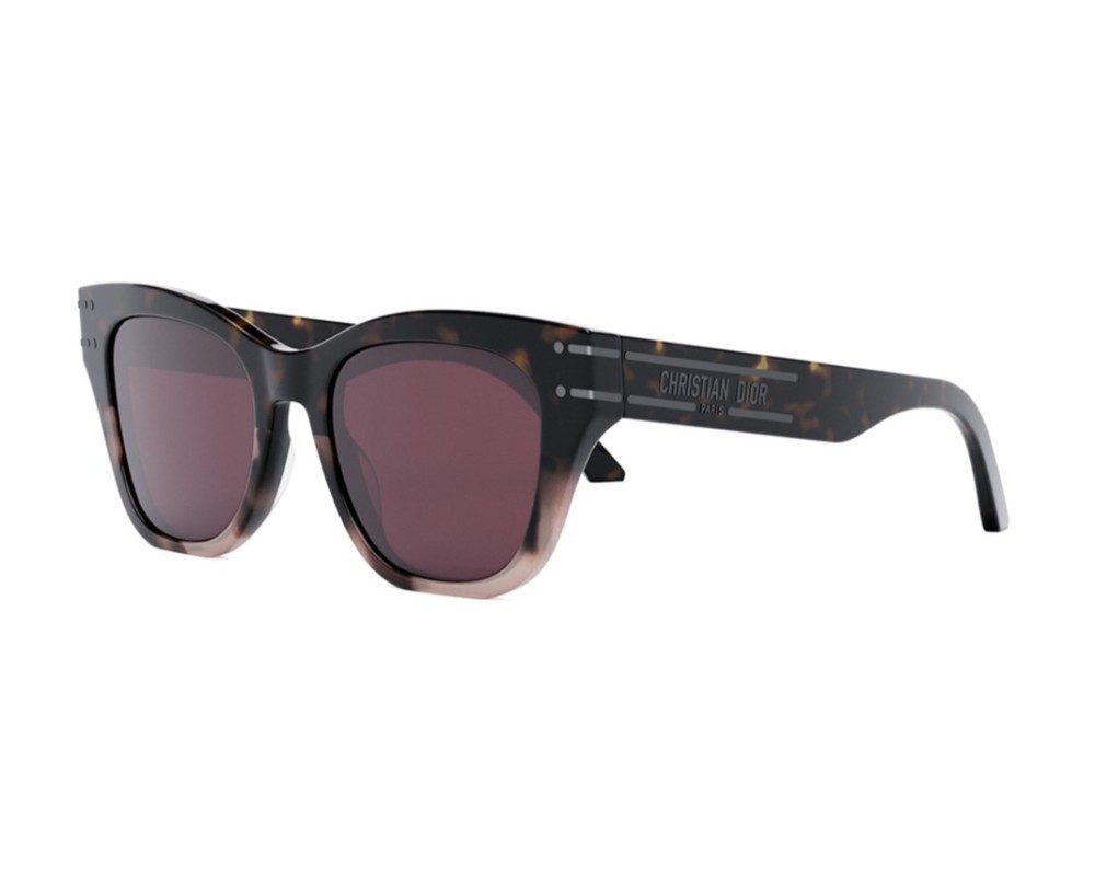 Dior DIORSIGNATURE B4I - 25D0 A - 52 Napszemüvegek Havana Szögletes