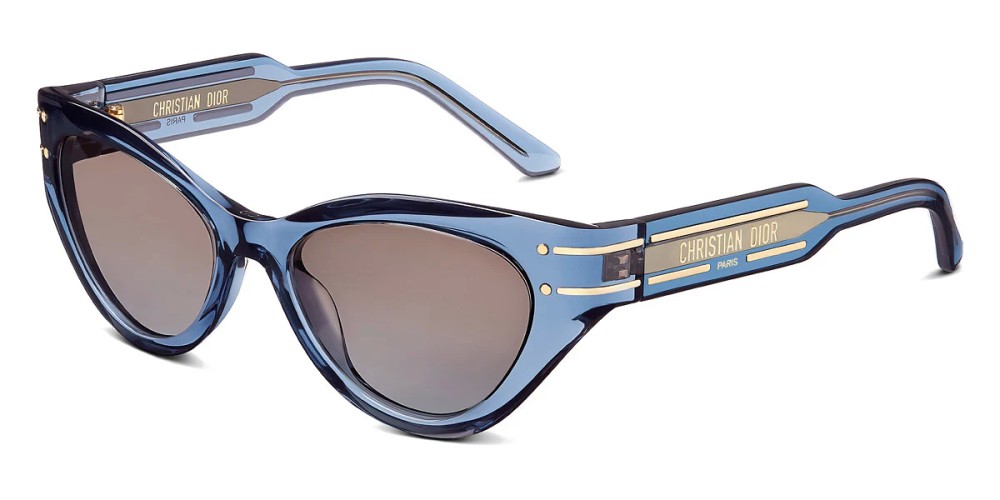 Dior DIORSIGNATURE B7I - 30F2 O - 52 Napszemüvegek Kék,Átlátszó Cat Eye (Macskaszem)
