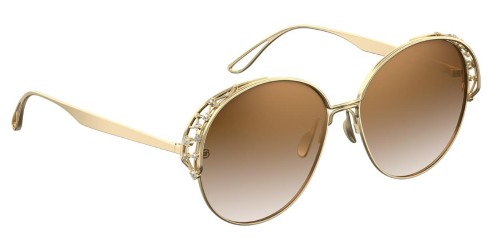 Elie Saab ES006/S - 01Q VU - 58 Napszemüvegek Arany Kerek