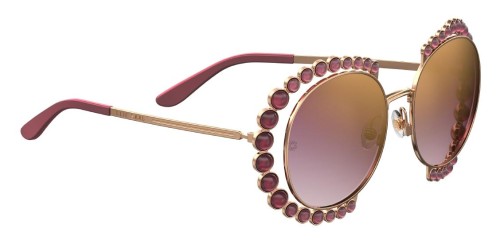 Elie Saab ES025/G/S - NOA VT - 57 Napszemüvegek Arany,Rózsaszín Kerek