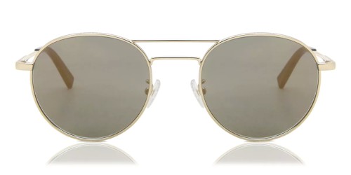 Zegna EZ0089-D - 32C - 52 Napszemüvegek Arany, Fekete Kerek