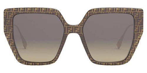 Fendi FE40012U - 50F - 55 Napszemüvegek Barna, Arany Szögletes
