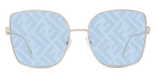Fendi FE40013U - 32V - 59 Napszemüvegek Arany Szögletes