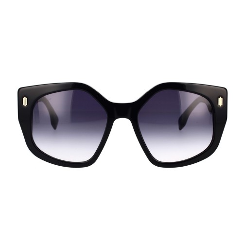 Fendi FE40017I - 01W - 55 Napszemüvegek Fekete Pillow (Lekerekített)