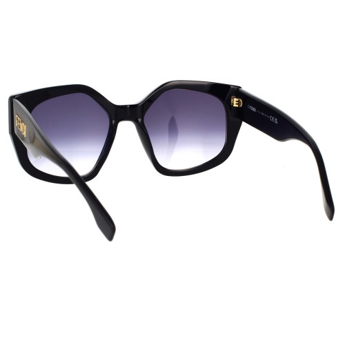 Fendi FE40017I - 01W - 55 Napszemüvegek Fekete Pillow (Lekerekített)