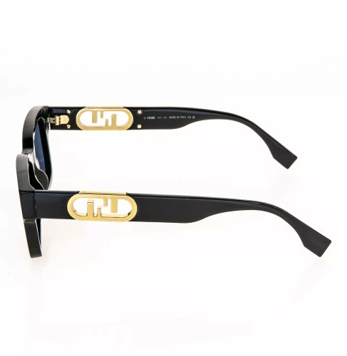 Fendi FE40050I - 01V - 53 Napszemüvegek Fekete,Arany Szögletes
