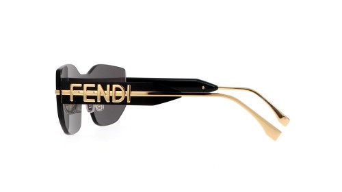 Fendi FE40066U - 30A - 140 Napszemüvegek Fekete,Arany Szögletes