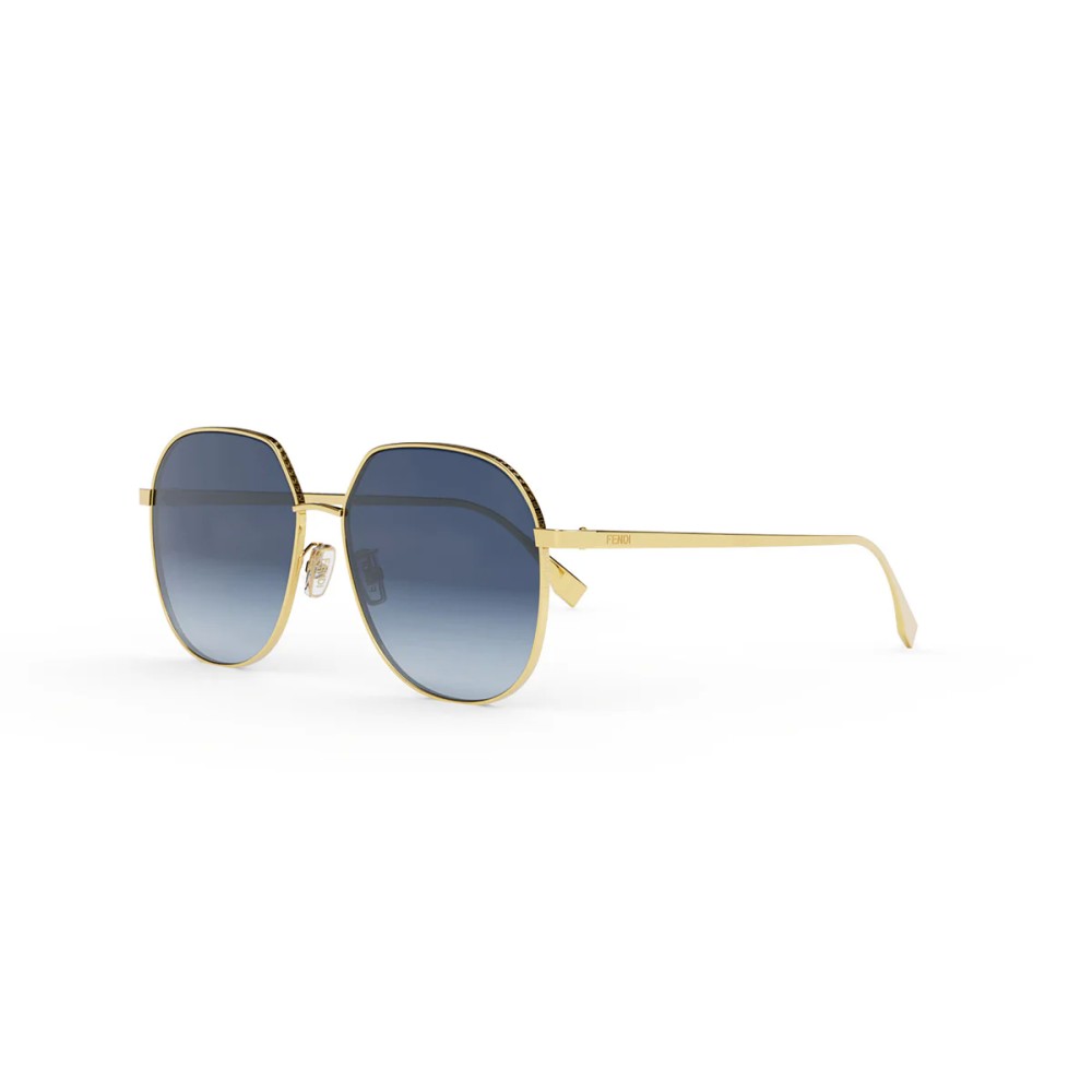Fendi FE40069U - 30W - 59 Napszemüvegek Arany Kerek