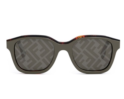 Fendi FE40077I - 50C - 51 Napszemüvegek Szürke,Barna,Mintás Szögletes