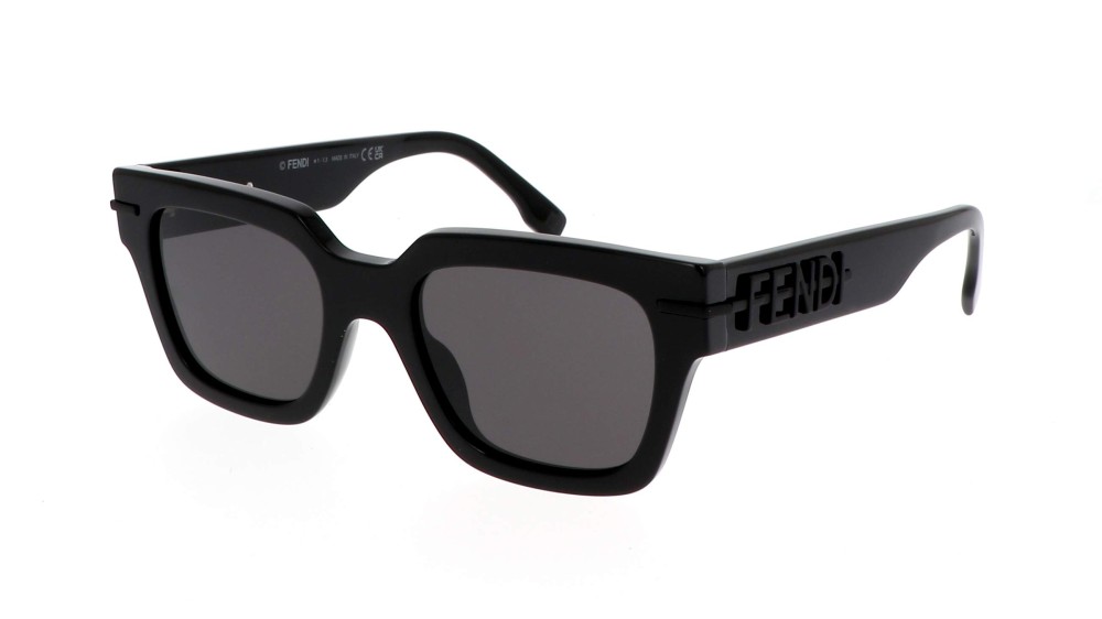 Fendi FE40078I - 01A - 51 Napszemüvegek Fekete Szögletes