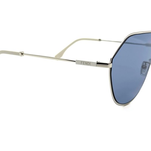 Fendi FE40080U - 16V - 65 Napszemüvegek Ezüst Pilóta (Aviator)
