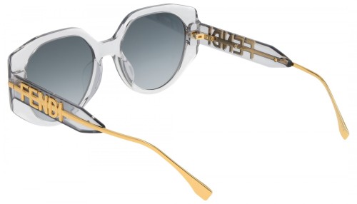 Fendi FE40083U - 20W - 54 Napszemüvegek Átlátszó,Arany Kerek
