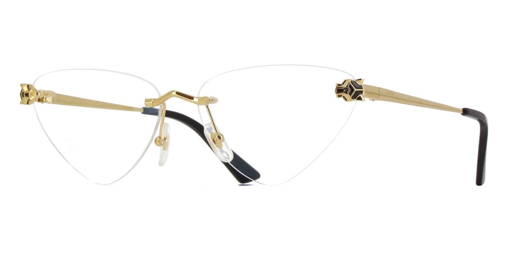Cartier CT0448O - 001 - 60 Optikai keretek Arany,Fekete Különleges