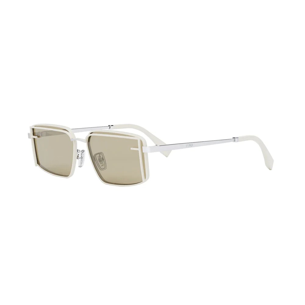 Fendi FE40102U - 25N - 53 Napszemüvegek Fehér Szögletes