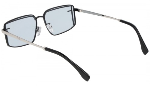 Fendi FE40102U - 01V - 53 Napszemüvegek Fekete,Ezüst Szögletes