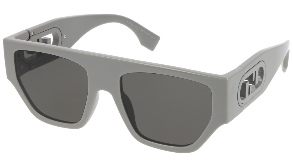 Fendi FE40108U - 20A - 54 Napszemüvegek Szürke Flat Top (Felül egyenes)
