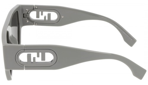 Fendi FE40108U - 20A - 54 Napszemüvegek Szürke Flat Top (Felül egyenes)