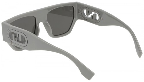 Fendi FE40108U - 20A - 54 Napszemüvegek Szürke Flat Top (Felül egyenes)