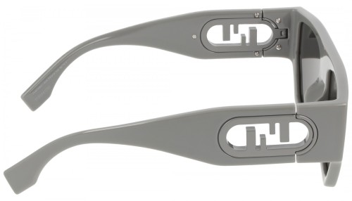 Fendi FE40108U - 20A - 54 Napszemüvegek Szürke Flat Top (Felül egyenes)