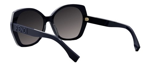 Fendi FE40112I - 90B - 57 Napszemüvegek Kék Pillow (Lekerekített)