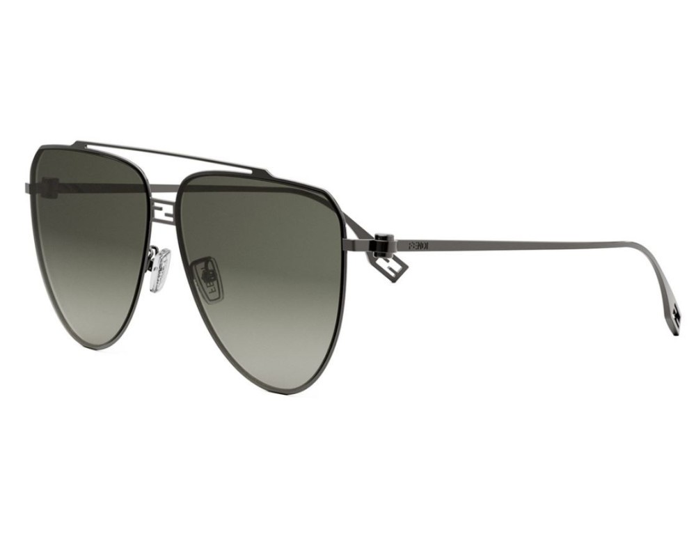 Fendi FE40122U - 14P - 59 Napszemüvegek Fekete Pilóta (Aviator)