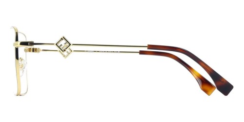 Fendi FE50110F - 030 - 54 Optikai keretek Arany, Havanna Szögletes