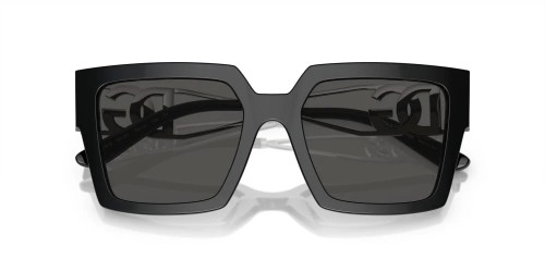 DOLCE & GABBANA DG4446B - 501/87 - 53 Napszemüvegek Fekete,Ezüst Szögletes