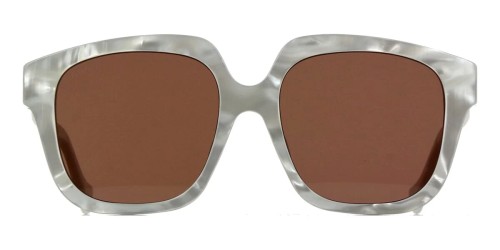 Gucci GG1376SA - 001 - 55 Napszemüvegek Fehér,Mintás Szögletes