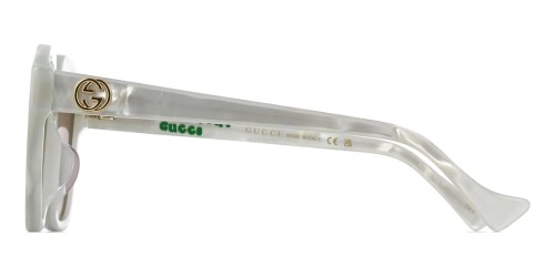 Gucci GG1376SA - 001 - 55 Napszemüvegek Fehér,Mintás Szögletes