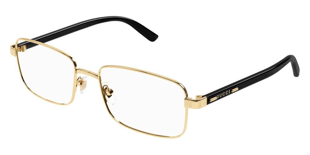 Gucci GG1586O - 004 - 59 Optikai keretek Arany,Fekete Szögletes