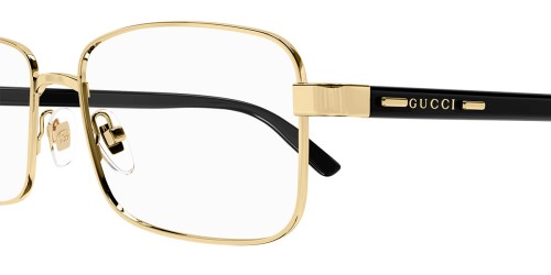 Gucci GG1586O - 004 - 59 Optikai keretek Arany,Fekete Szögletes