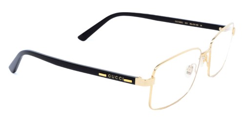 Gucci GG1586O - 004 - 59 Optikai keretek Arany,Fekete Szögletes
