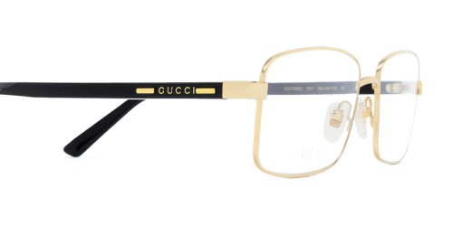 Gucci GG1586O - 004 - 59 Optikai keretek Arany,Fekete Szögletes