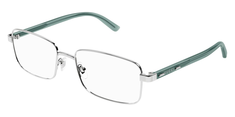 Gucci GG1586O - 006 - 59 Optikai keretek Ezüst,Zöld Szögletes
